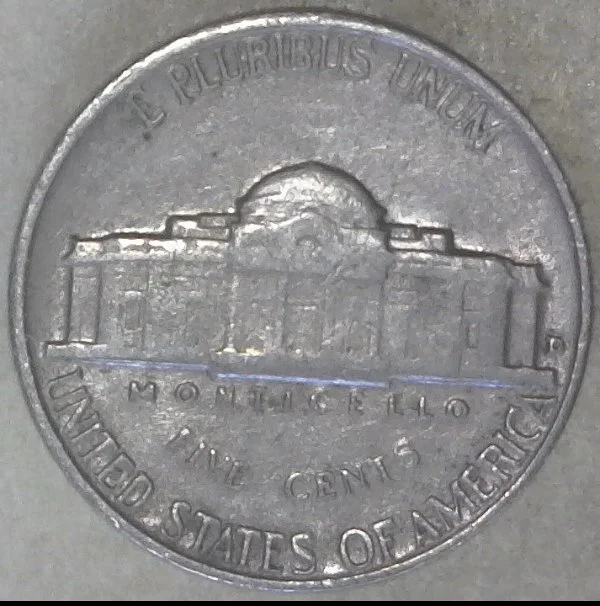 1960---D-Jefferson-Bar-Nickel-Die-Chips-Ebay-Purchase